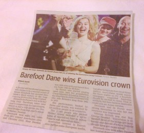 An ancient newspaper clipping to jog your memory.